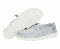 Hey Dude Ladies Light Grey Chambray