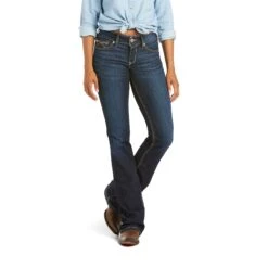 Ariat Ladie's R.E.A.L. Mid Rise Arrow Fit Jocelyn Boot Cut Jean