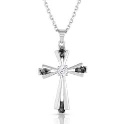 Montana Silversmiths Extended Faith Cross Necklace