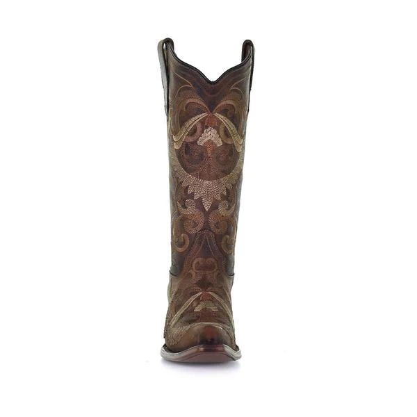 Corral Boots Circle G Sand Embroidered Ladies' Boot 3 Corral Boots Circle G Sand Embroidered Ladies' Boot - Image 3
