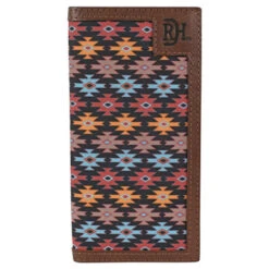 Red Dirt Hat Co Men's Southwest Canvas Inlay Rodeo Wallet