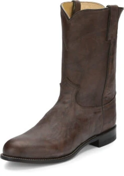 Justin Chocolate Deerlite Classic Roper Men's Boot