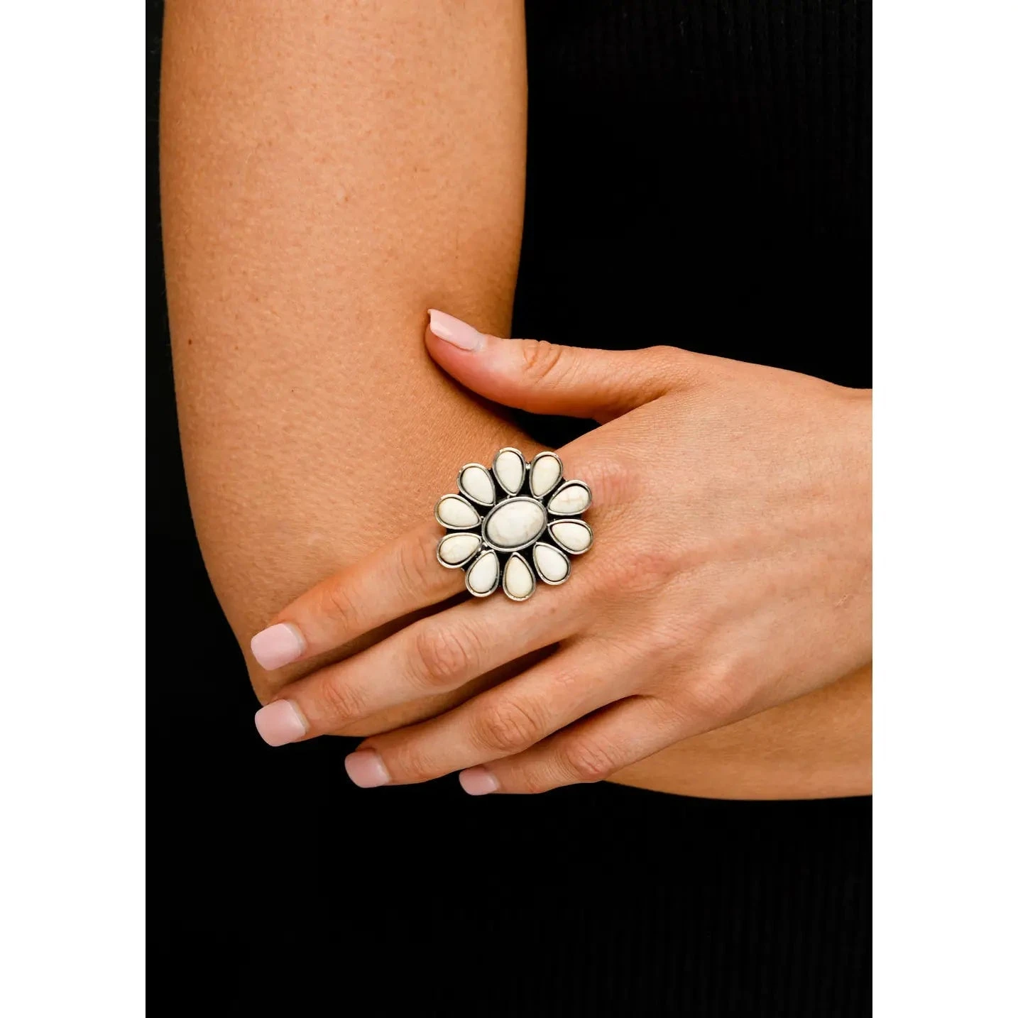 West & Co. Ivory Flower Cluster Ring 1 West & Co. Ivory Flower Cluster Ring