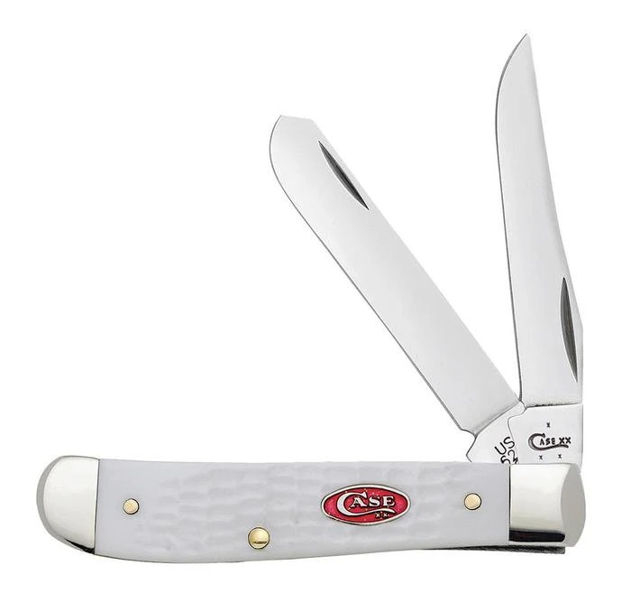Case Standard Jig White Synthetic Mini Trapper Knife 1 Case Standard Jig White Synthetic Mini Trapper Knife
