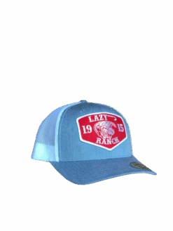 Lazy J Ranch Wear Heather & White 3.5" Red Ranch Patch Cap