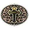 Montana Silversmith Tri-Color Cowboy Up Attitude Belt Buckle