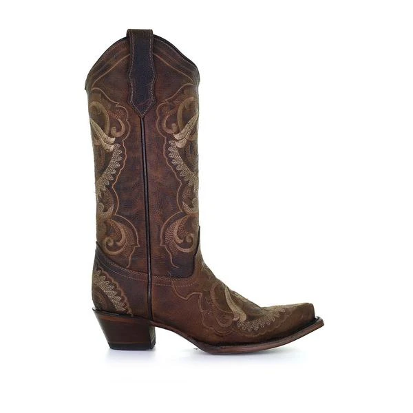 Corral Boots Circle G Sand Embroidered Ladies' Boot 2 Corral Boots Circle G Sand Embroidered Ladies' Boot - Image 2