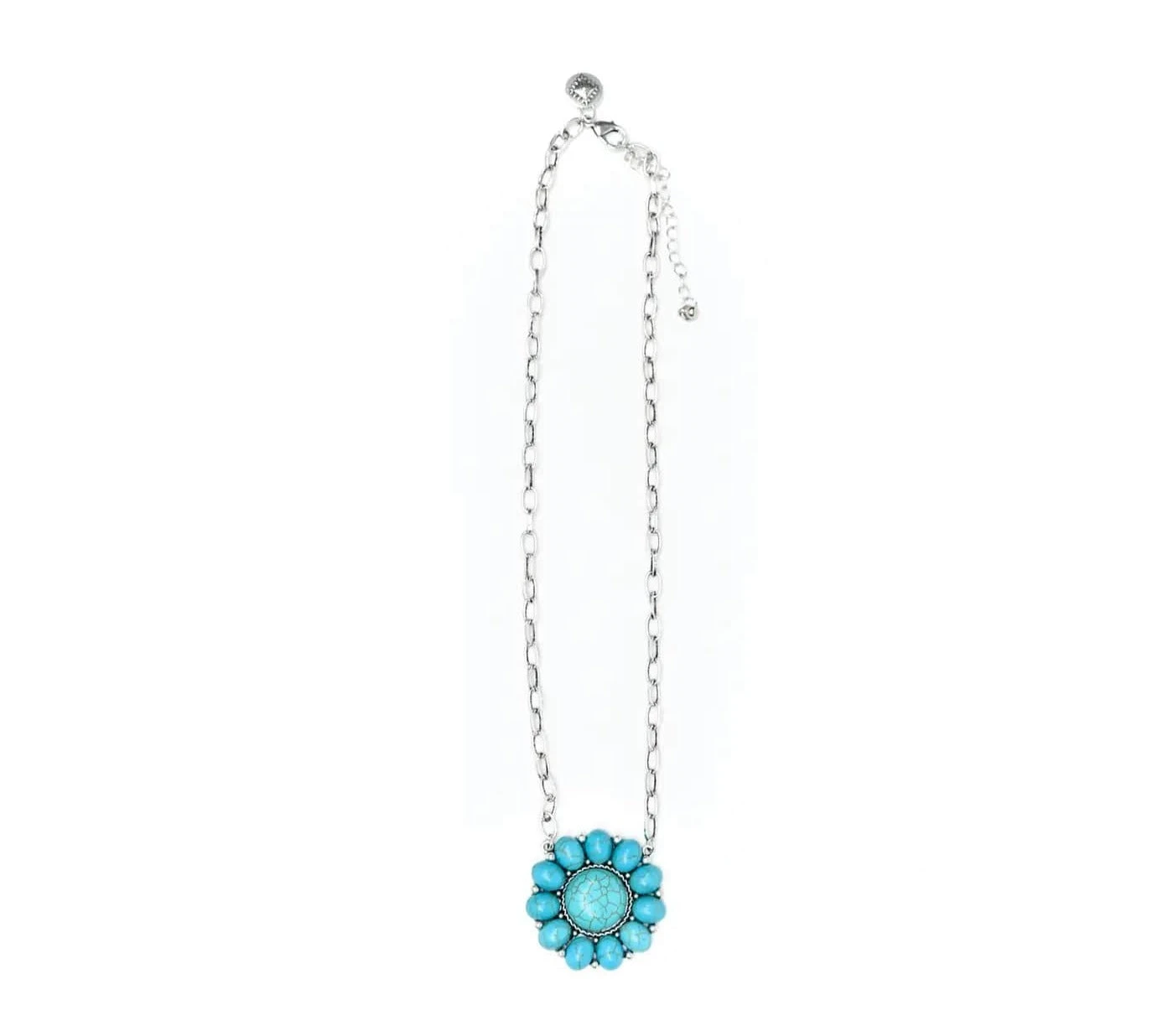 West & Co. Turquoise Flower Necklace 1 West & Co. Turquoise Flower Necklace