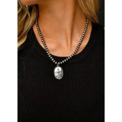 West & Co. Faux Navajo Pearl Necklace
