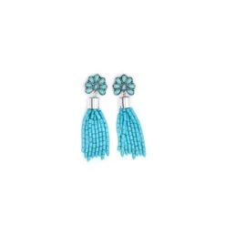 West & C0. Turquoise Tassel Earring