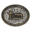 Montana Silversmiths Two Tone Rope & Barbed Wire Classic Impressions Christian Cowboy Attitude Buckle