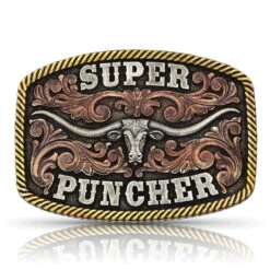 Montana Silversmith Super Puncher Longhorn Buckle