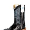 Anderson Bean Black Ostrich Print Children's Boot