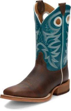 Justin Copper Rough Rider Bent Rail Men's Boot