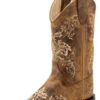Old West Burnt Tan Children's Boot