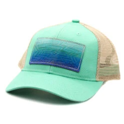 Cool Ombre Aztec Leather Patch Cap