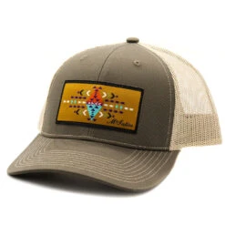 Embroidered Aztec Patch Cap