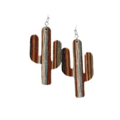 Gold Multi Cactus Earrings