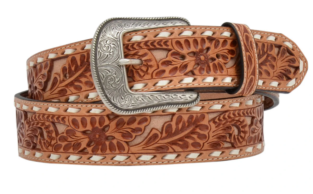 Floral Natural Men's Belt 1 Floral Natural Men's Belt