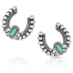 Montana Silversmiths Lucky Roads Turquoise Earrings