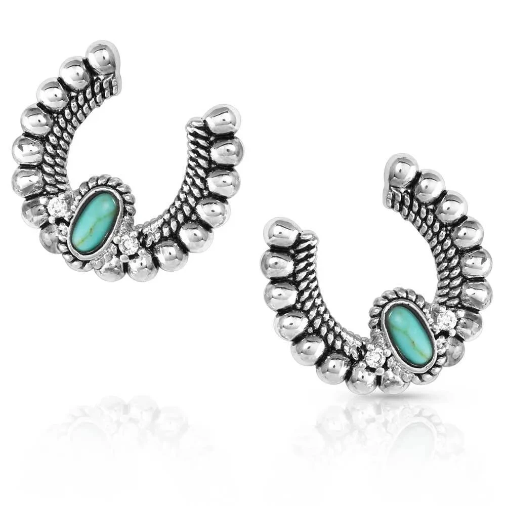 Montana Silversmiths Lucky Roads Turquoise Earrings 1 Montana Silversmiths Lucky Roads Turquoise Earrings