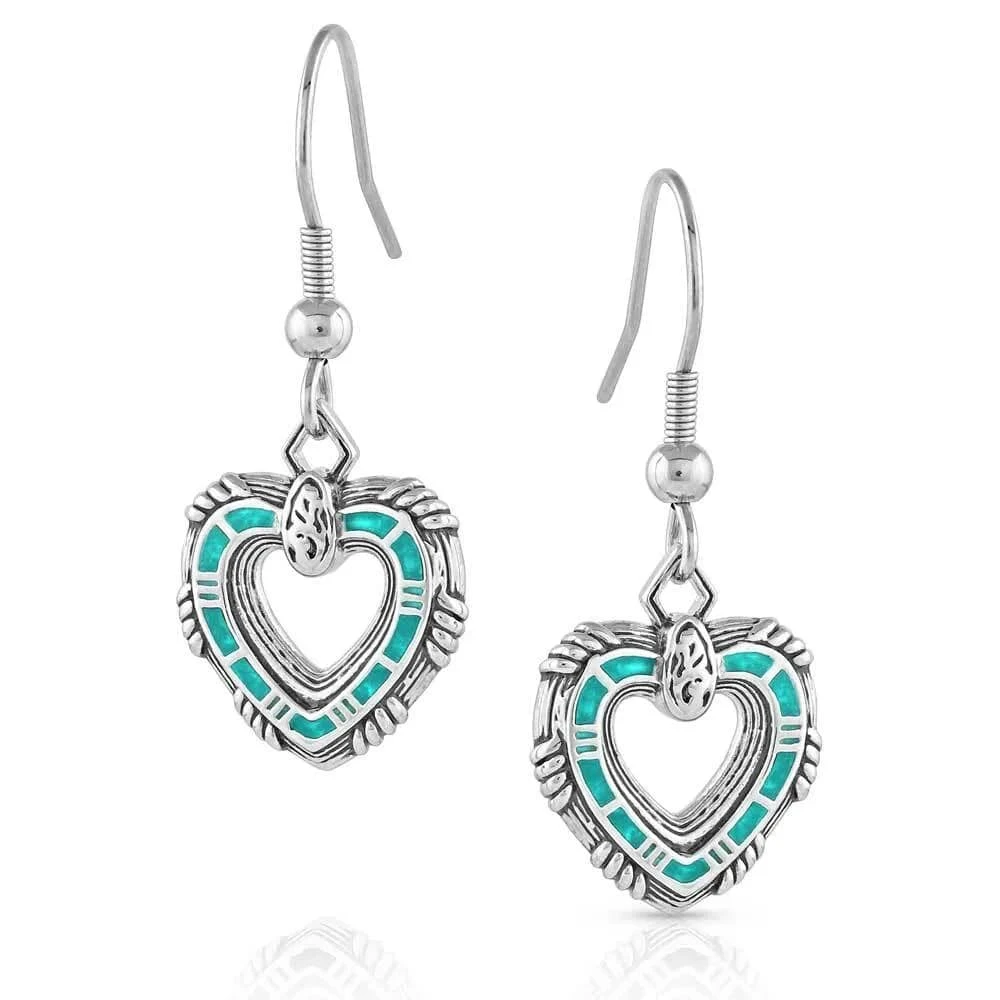 Montana Silversmiths Love Conquers All Heart Earrings 1 Montana Silversmiths Love Conquers All Heart Earrings