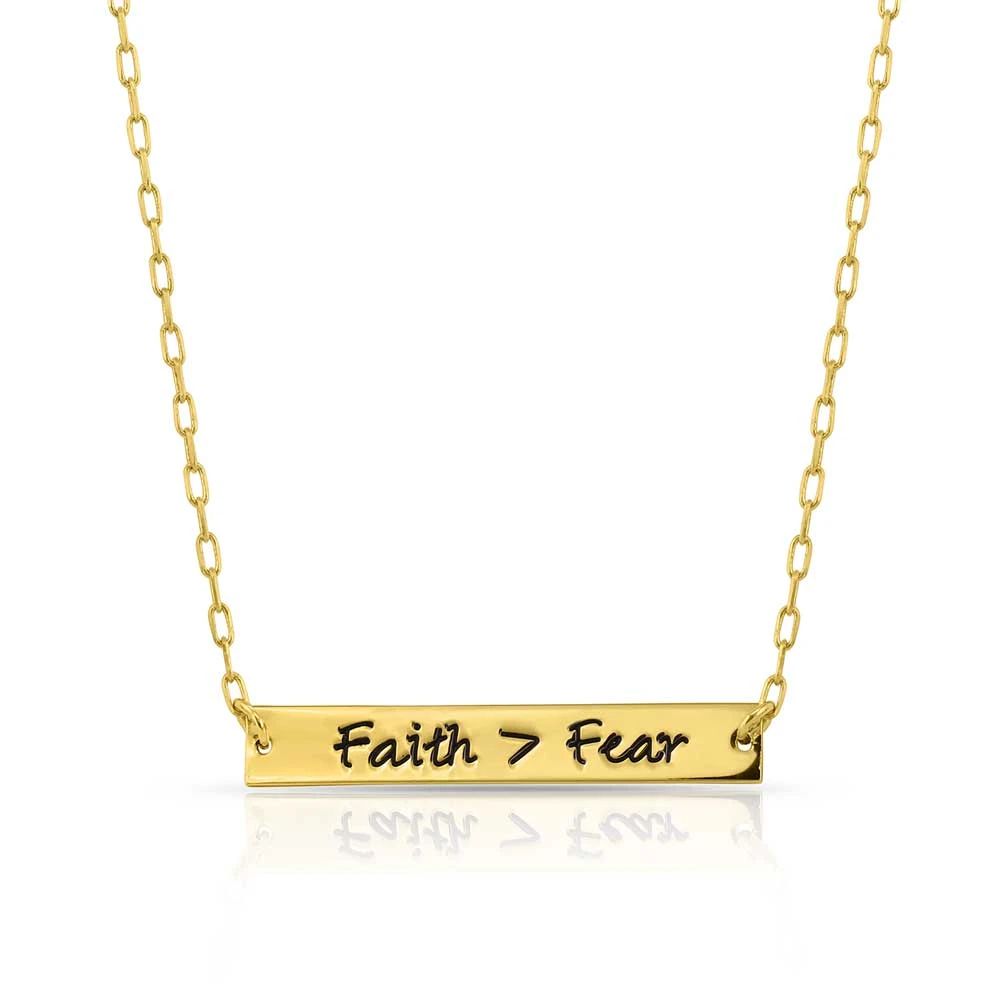 Montana Silversmiths Faith Over Fear Bar Necklace 1 Montana Silversmiths Faith Over Fear Bar Necklace