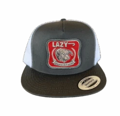 Lazy J Ranch Wear Grey & White 4" America's Best Cap