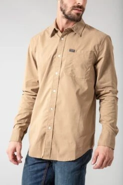Kimes Ranch Linville Solid Shirt -Denim Clothing Store H10A4476 720x a6a7de52 8a34 4d68 8d2c 8b0e5111089e