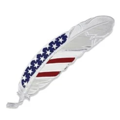 Montana Silversmiths Stars & Stripes USA Flag Hat Feather