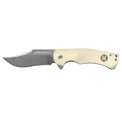 Hooey White G10 Clip Point Flipper