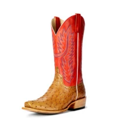 Horse Power Top Hand Antique Saddle Full Quill Men's Boot