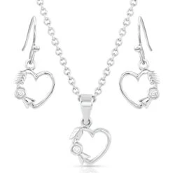 Montana Silversmith Fiery Heart Of Ice Jewelry Set