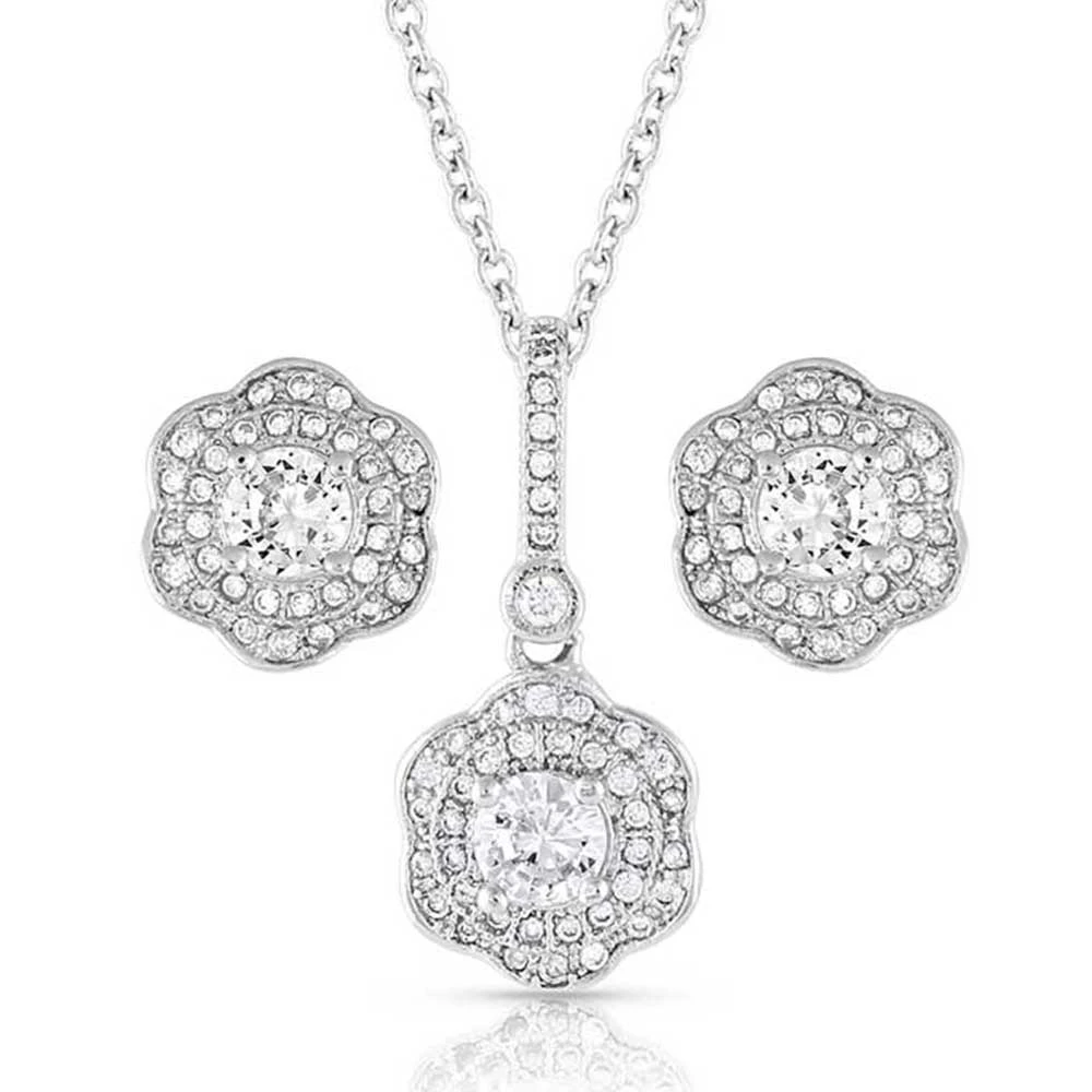 Montana Silversmiths Petals In The Moonlight Crystal Jewelry Set 1 Montana Silversmiths Petals In The Moonlight Crystal Jewelry Set