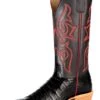 Macie Bean Top Hand Black Caiman Ladies' Boot