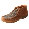 Twisted X Tan/Black Basketweave Men's Driving Moc