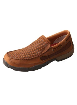 Twisted X Basketweave Slip On Men's Driving Moc