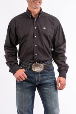 Cinch Black Classic Fit Men's Shirt