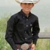 Cinch Black Children's Shirt