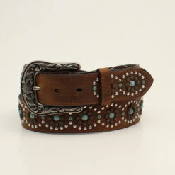 Nocona Circle Turquoise Studded Ladies' Belt