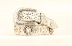 Nocona Floral Crystal Concho Ladies' Belt
