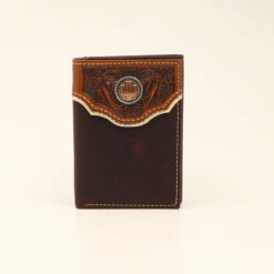 Nocona Trifold Floral Embossed Wallet