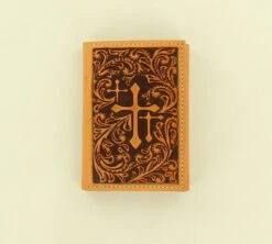 Nocona Trifold Embossed 3 Cross Wallet
