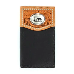 Nocona Overlay Praying Cross Rodeo Wallet