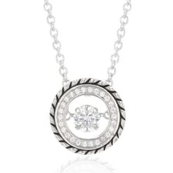Montana Silversmiths Dancing Arena Clear Stone Necklace