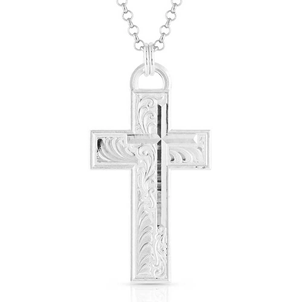 Montana Silversmiths Silver Artistry Faith Cross Necklace 1 Montana Silversmiths Silver Artistry Faith Cross Necklace