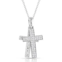 Montana Silversmiths Country Charm Cross Necklace