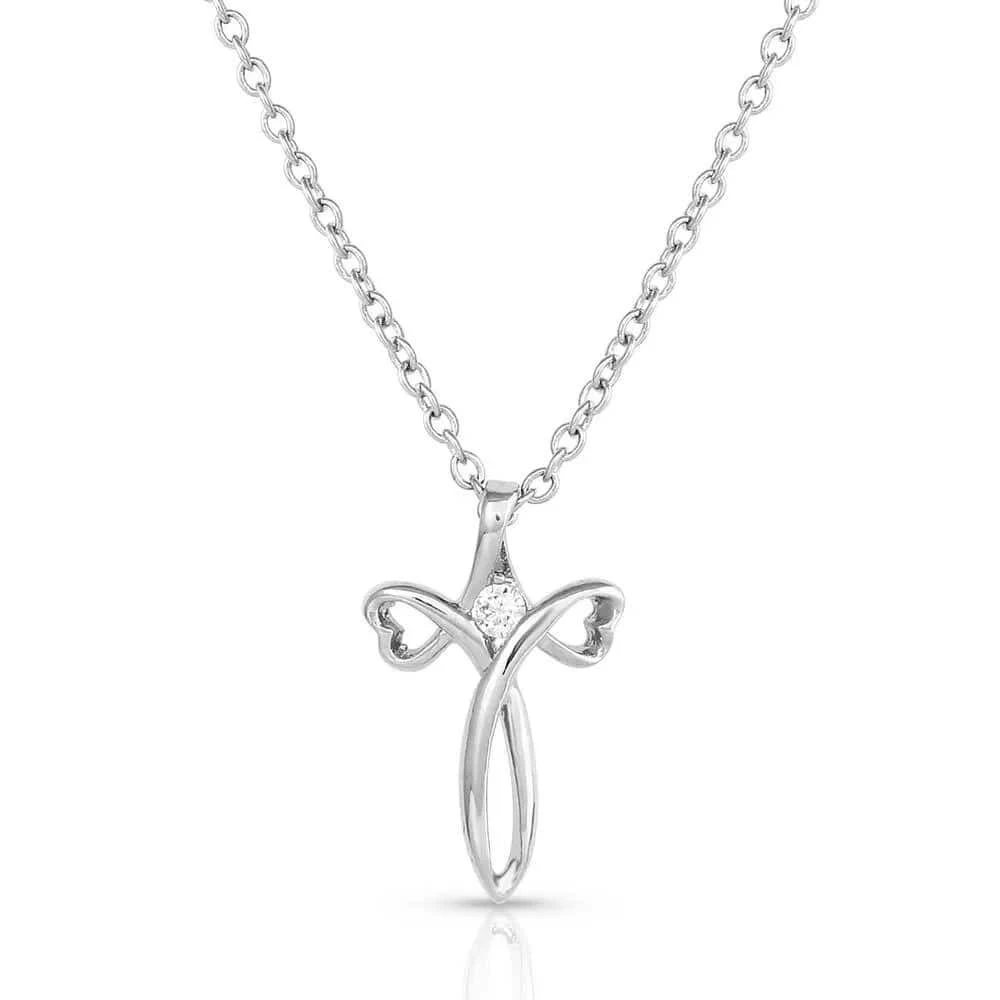 Montana Silversmiths Love Between Faith Cross Necklace 1 Montana Silversmiths Love Between Faith Cross Necklace