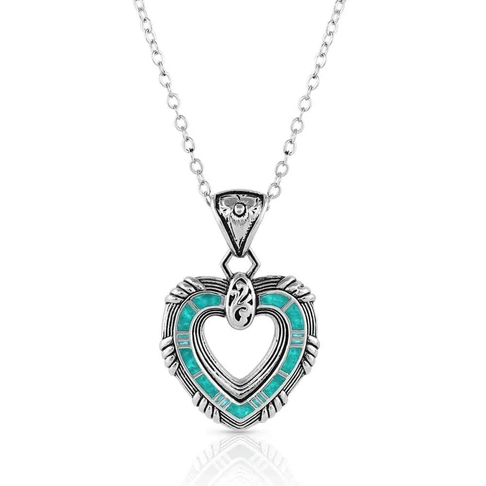 Montana Silversmiths Love Conquers All Heart Necklace 1 Montana Silversmiths Love Conquers All Heart Necklace