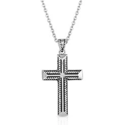 Montana Silversmiths Amplified Faith Cross Necklace